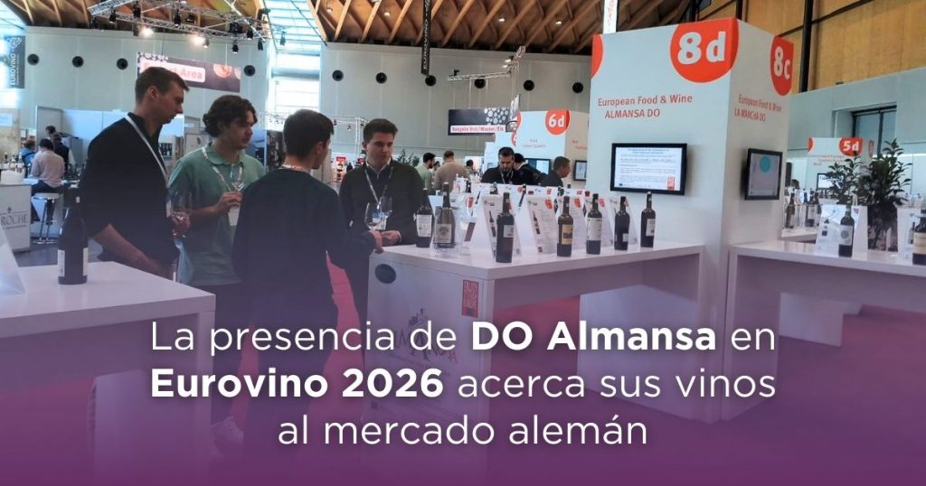 la presencia de la do almansa en eurovino 2026 acerca sus vinos al mercado aleman