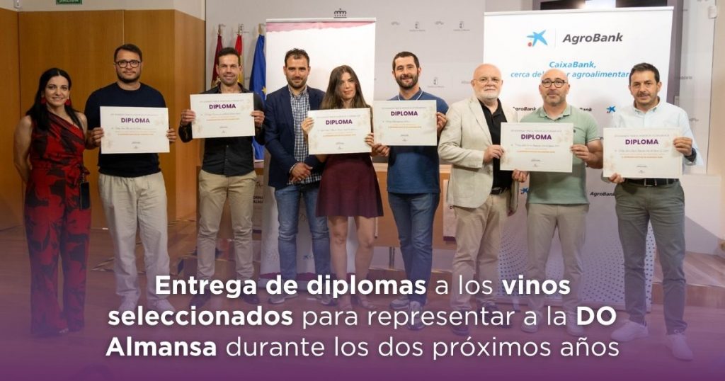 Entrega de diplomas a los vinos seleccionados para representar a la DO Almansa durante los dos proximos anos